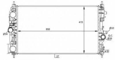 WILMINK GROUP wg1723617 -  Радиатор, охлаждение двигателя